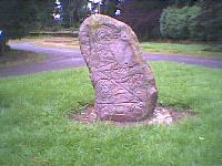 A replica of the Dunnichen Stane